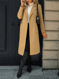 Quenby - Belted Notch Lapel Coat For Autumn Winter — view 9 of 10