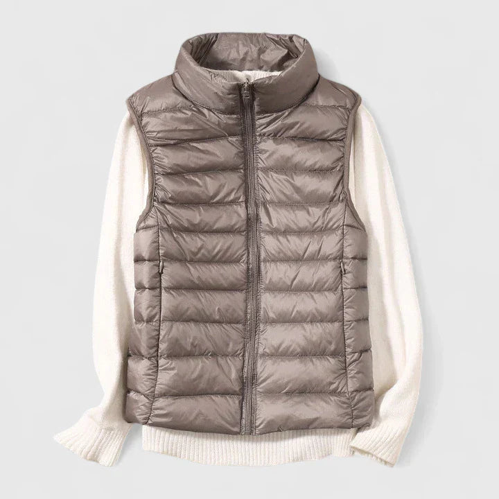 Quiltessa - Lightly Padded Puffer Vest Everyday Layering