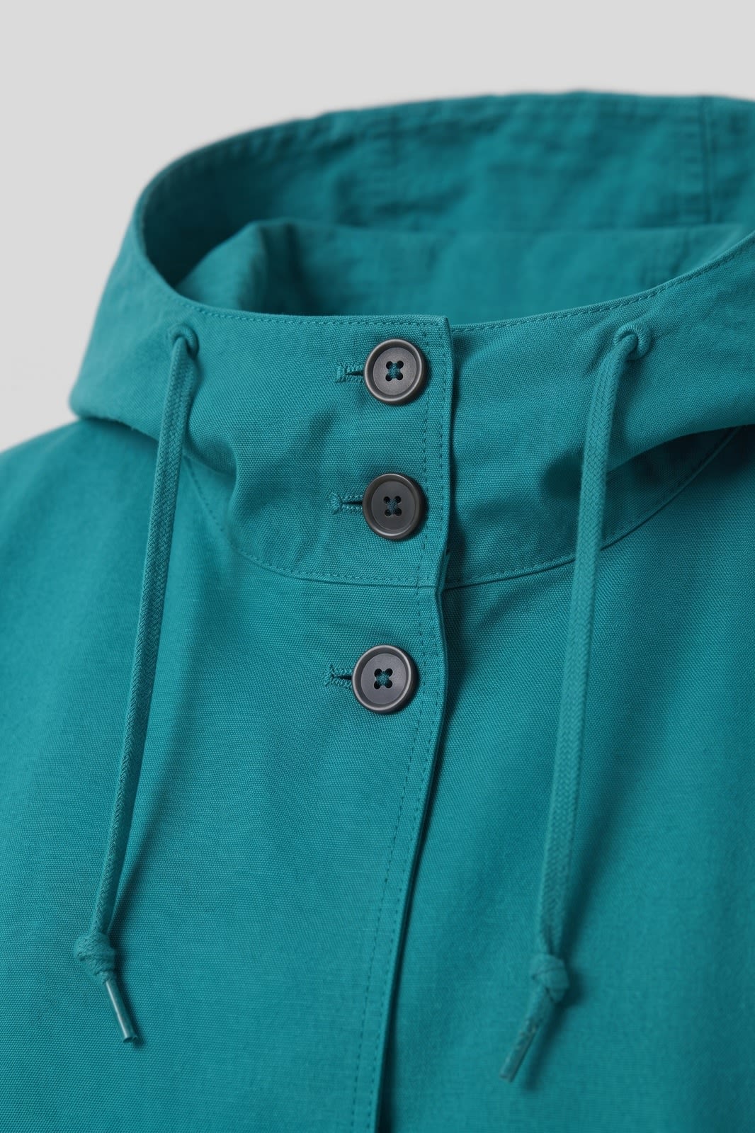 Rainette - Hooded Button Front Raincoat City Wear — view 2 of 10