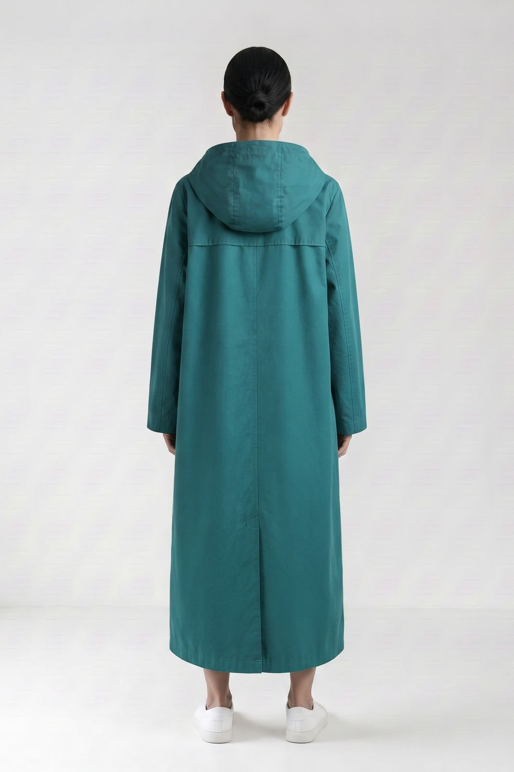Rainette - Hooded Button Front Raincoat City Wear — view 4 of 10