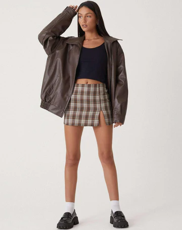 Ravendra - Oversized Leather Jacket Autumn Winter Layering — view 3 of 10