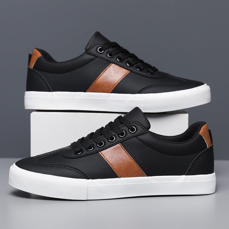 Renzo - Leather Look Sneakers For Men Everyday Wear — view 2 of 4