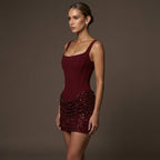 Scintara - Sequinned Corset Mini Christmas Party Dress — view 3 of 5