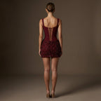 Scintara - Sequinned Corset Mini Christmas Party Dress — view 4 of 5