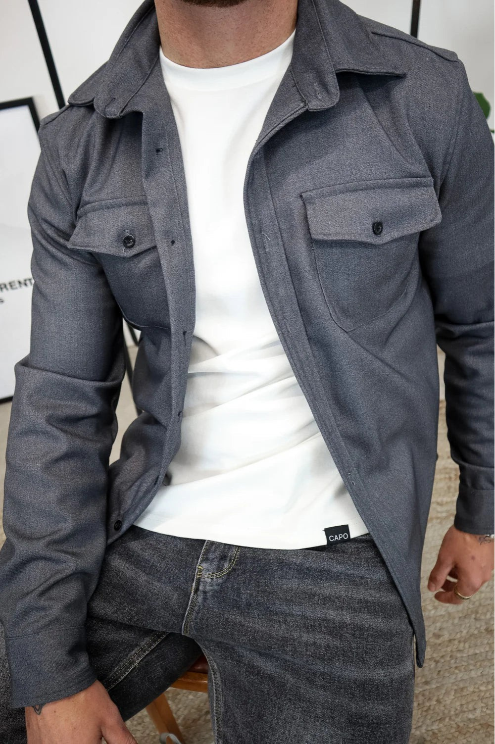 Corveth - Button-Up Overshirt For Layering — view 5 of 10