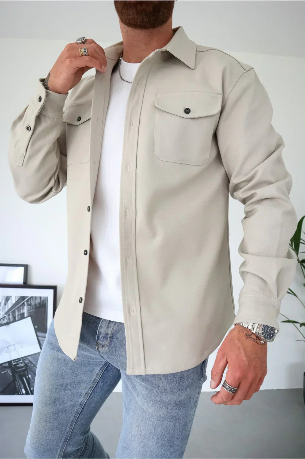 Corveth - Button-Up Overshirt For Layering — view 8 of 10
