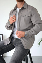 Corveth - Button-Up Overshirt For Layering