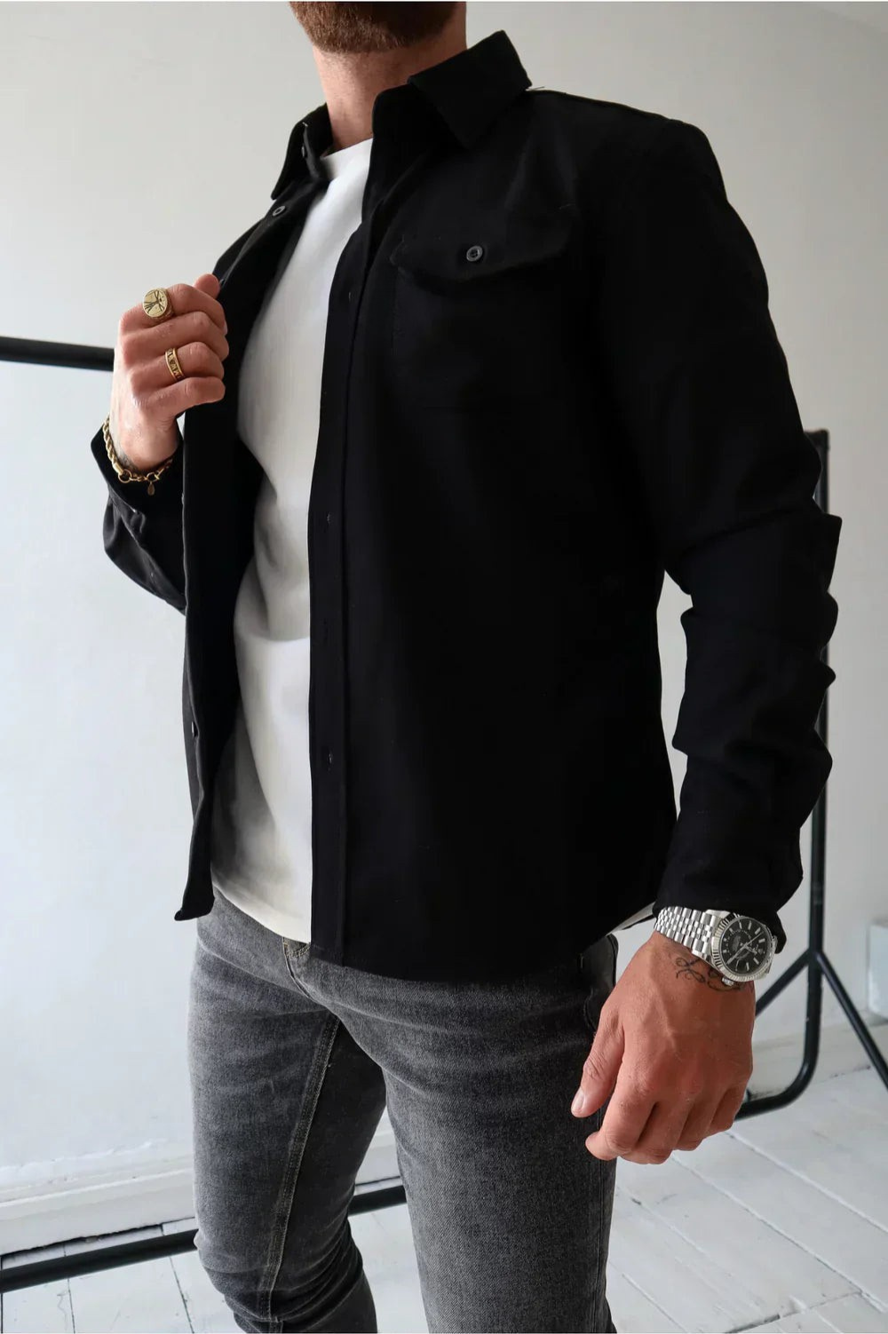 Corveth - Button-Up Overshirt For Layering — view 4 of 10