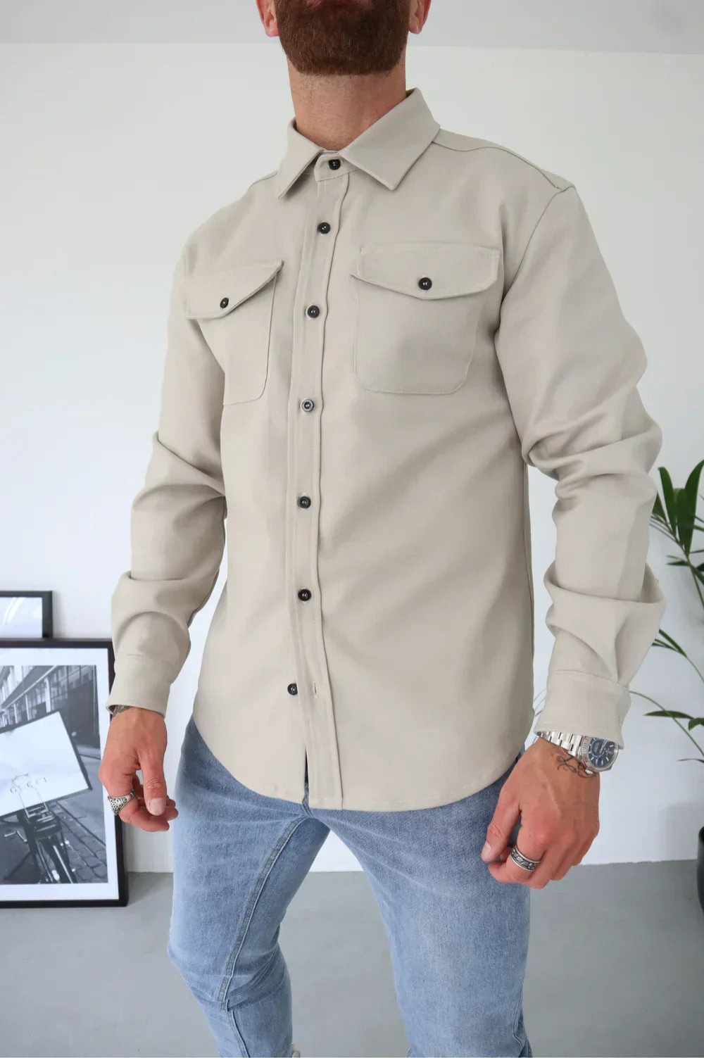 Corveth - Button-Up Overshirt For Layering — view 9 of 10