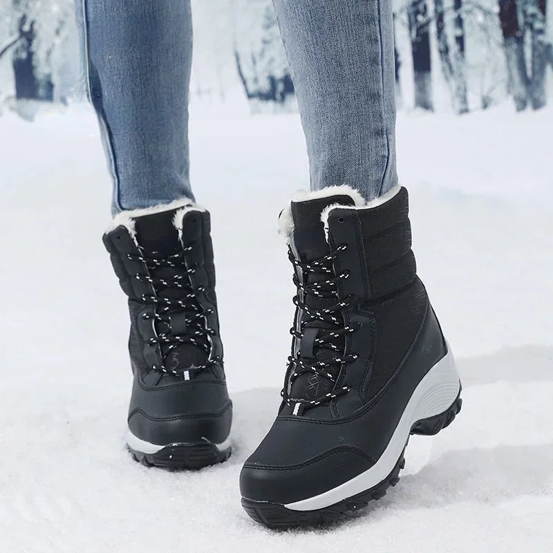 Snowhaven - Fur-Lined Platform Snow Boots Winter Wear — view 2 of 10