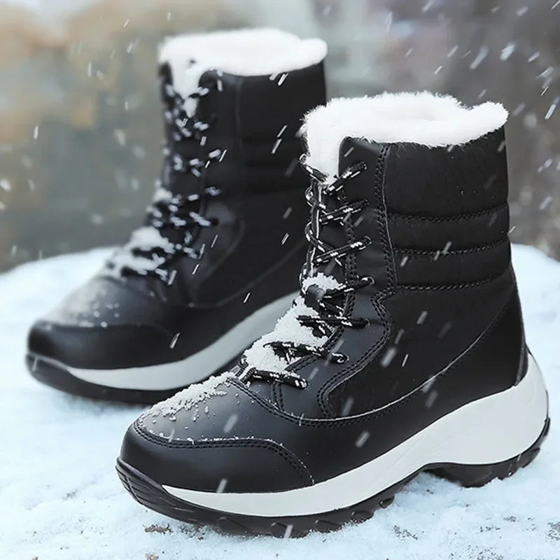 Snowhaven - Fur-Lined Platform Snow Boots Winter Wear — view 5 of 10