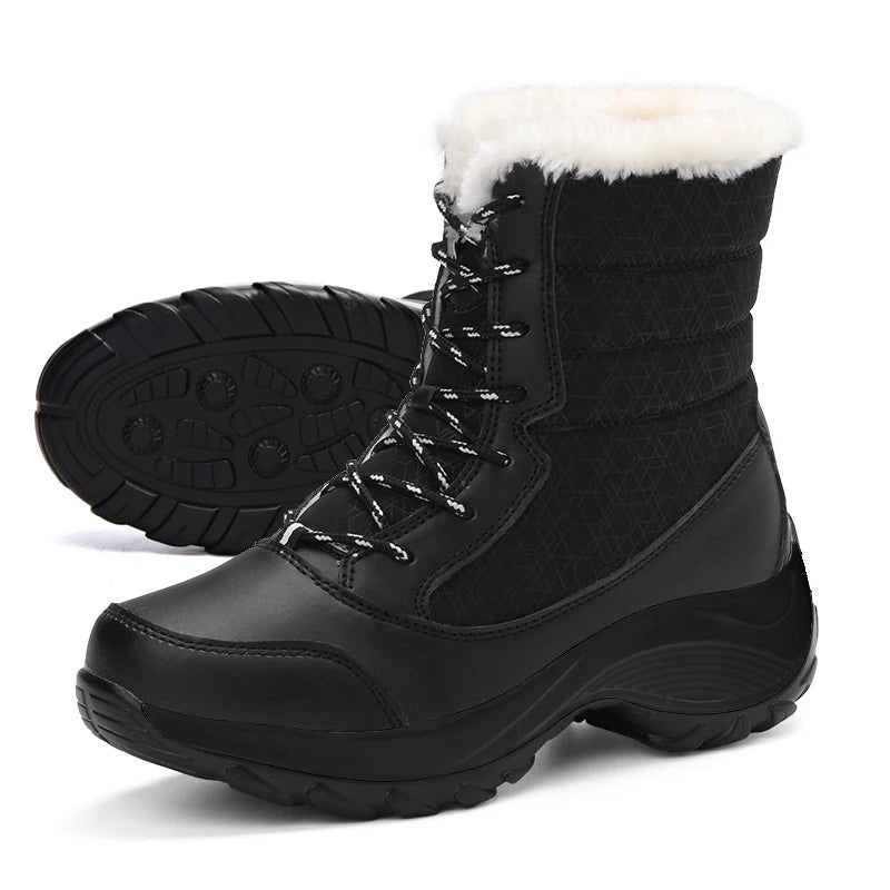 Snowhaven - Fur-Lined Platform Snow Boots Winter Wear — view 6 of 10