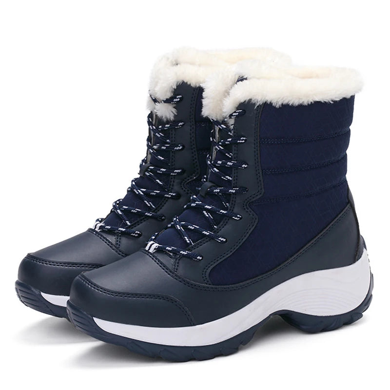 Snowhaven - Fur-Lined Platform Snow Boots Winter Wear — view 8 of 10