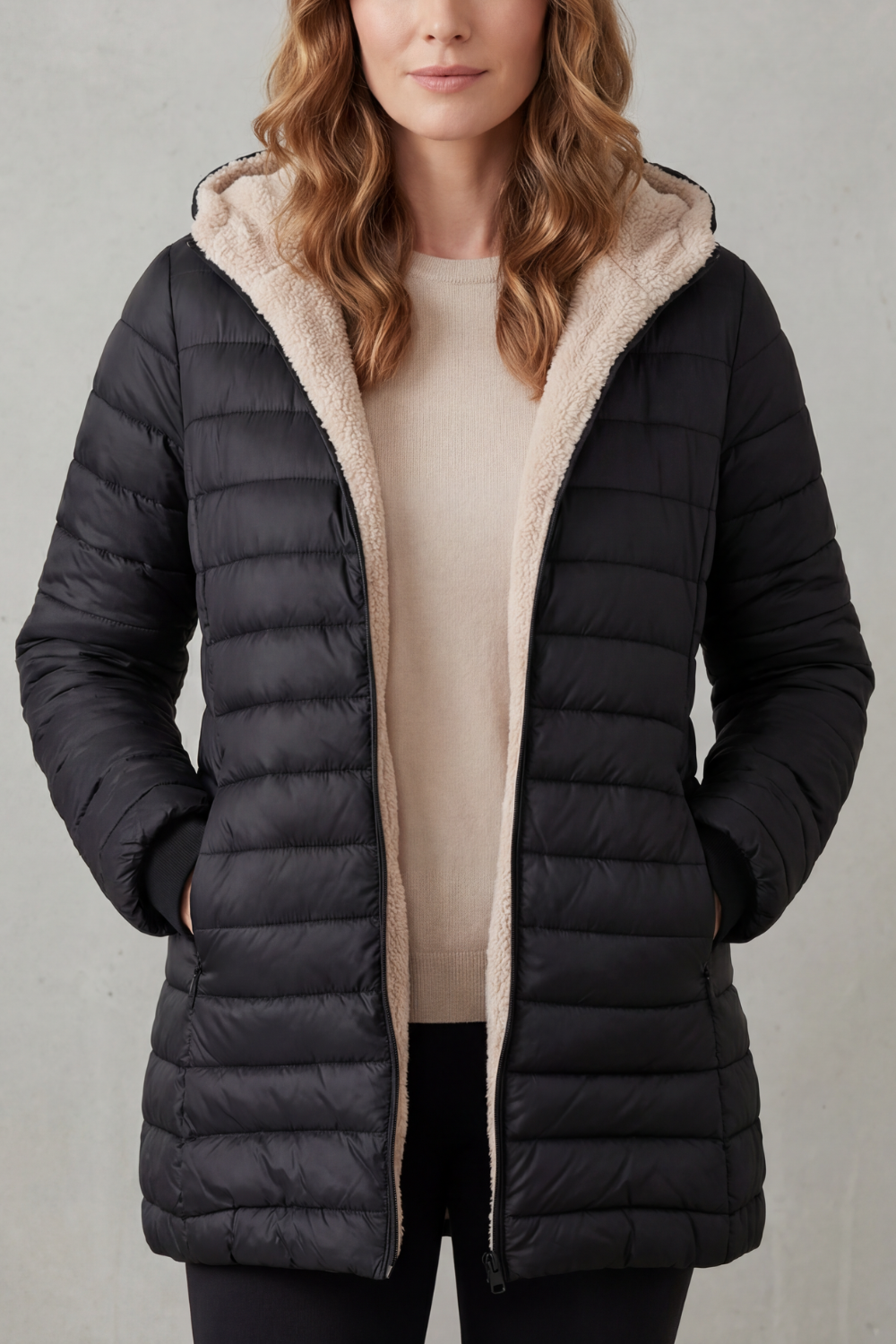 Solenne - Puffer Jacket For Cold Weather Days