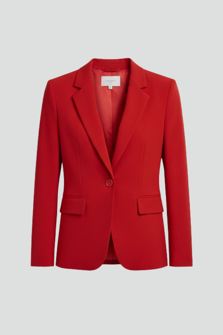 Sonelli - Notched Lapel Single Button Blazer Workwear