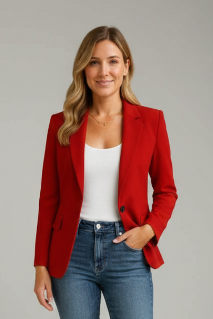 Sonelli - Notched Lapel Single Button Blazer Workwear — view 2 of 10
