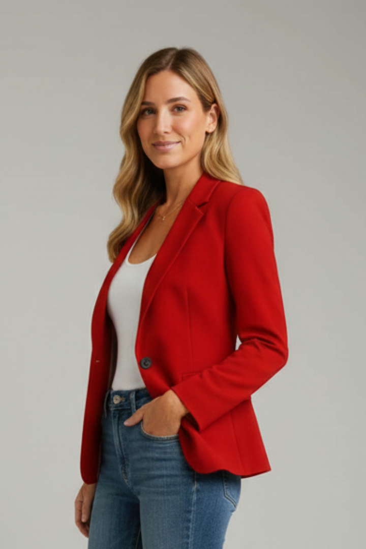 Sonelli - Notched Lapel Single Button Blazer Workwear — view 5 of 10