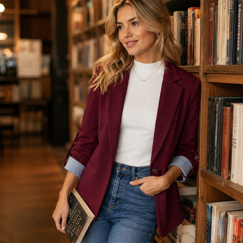 Draperie - Soft Drape Cardigan Blazer Office To Evening — view 5 of 10