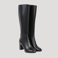 Tallena - Knee High Block Heel Boots Smart Everyday Wear
