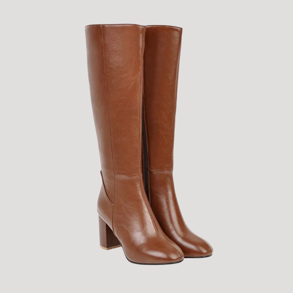 Tallena - Knee High Block Heel Boots Smart Everyday Wear — view 2 of 6