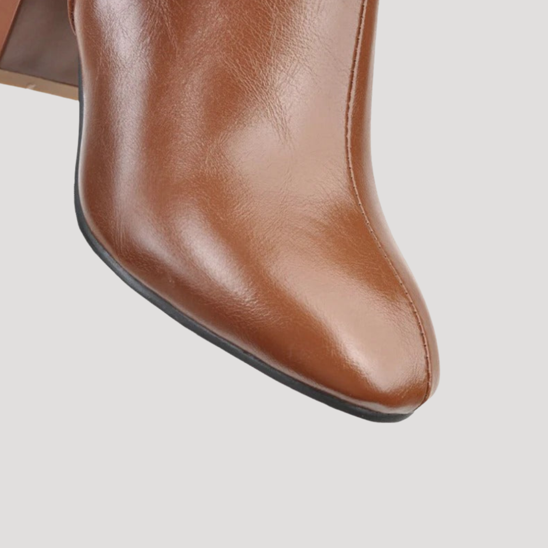 Tallena - Knee High Block Heel Boots Smart Everyday Wear — view 6 of 6