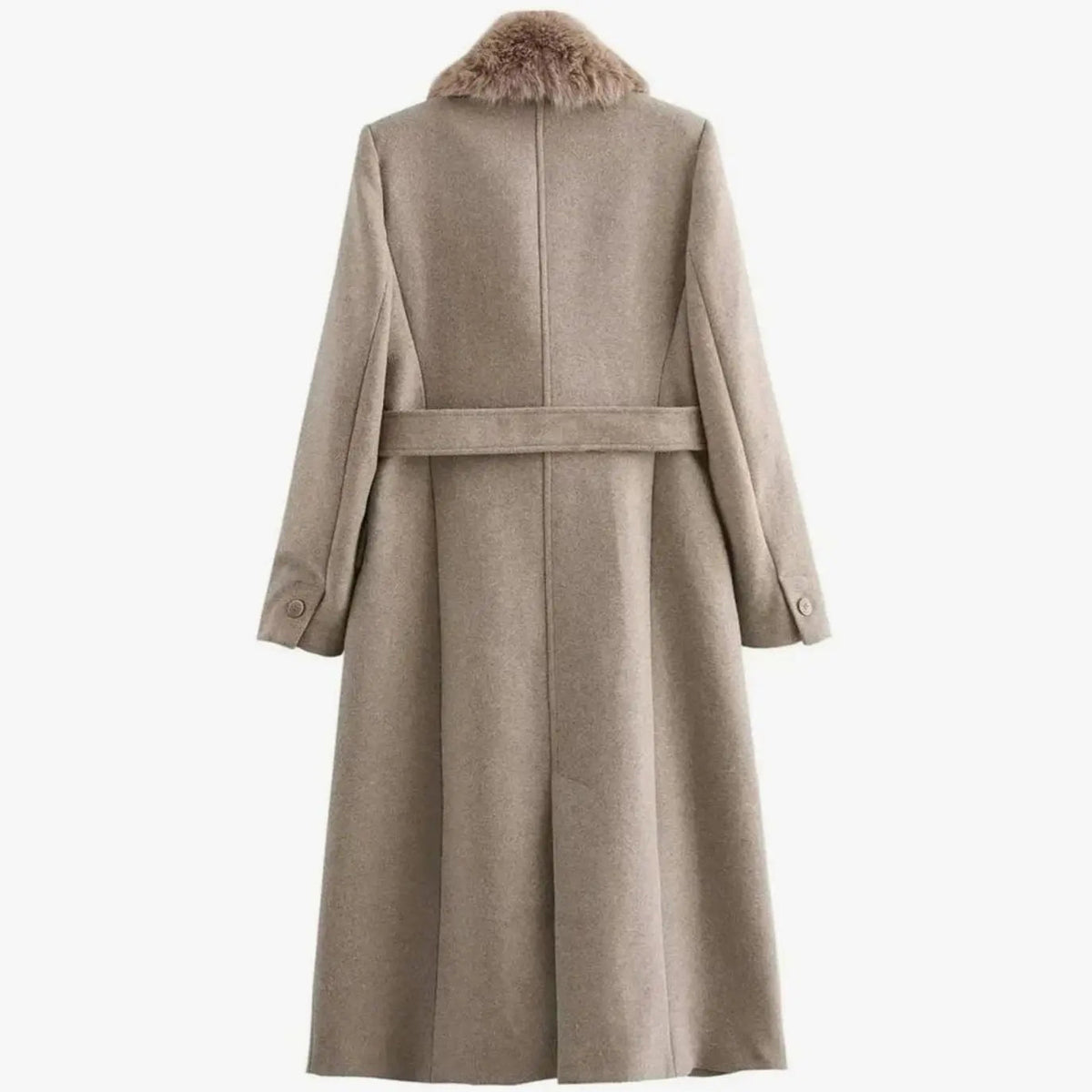 Vantelle - Long Winter Coat With Fur Trim — view 2 of 6