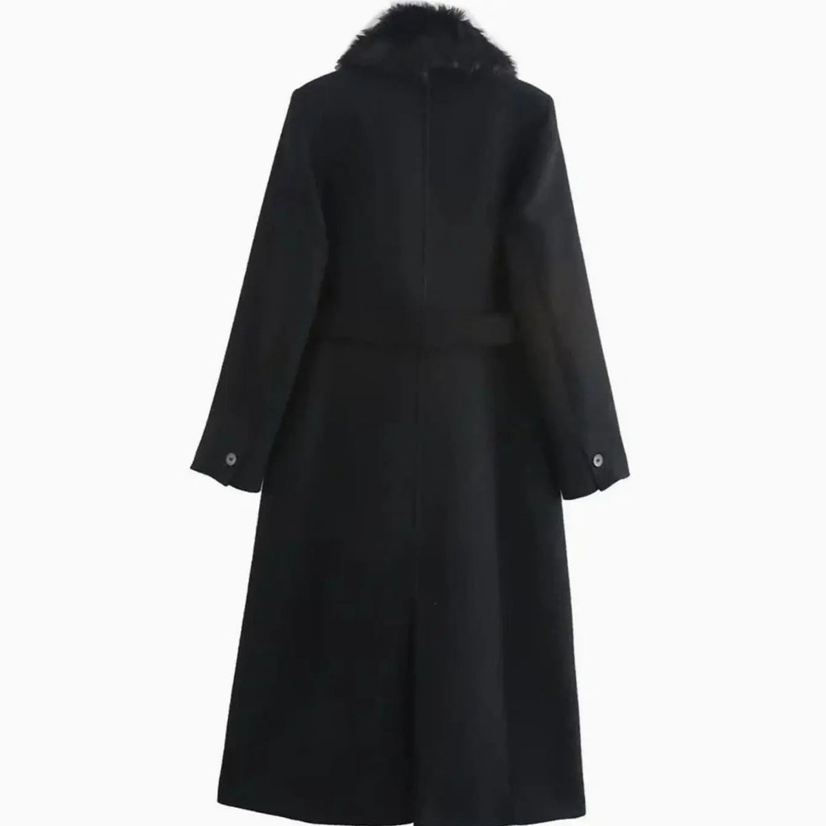 Vantelle - Long Winter Coat With Fur Trim — view 4 of 6