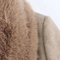 Vantelle - Long Winter Coat With Fur Trim — view 6 of 6
