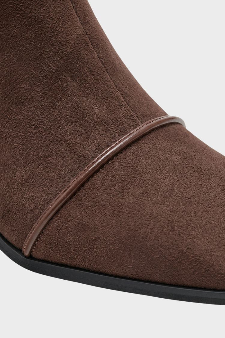Verdana - Square Toe Block Heel Ankle Boots — view 2 of 4