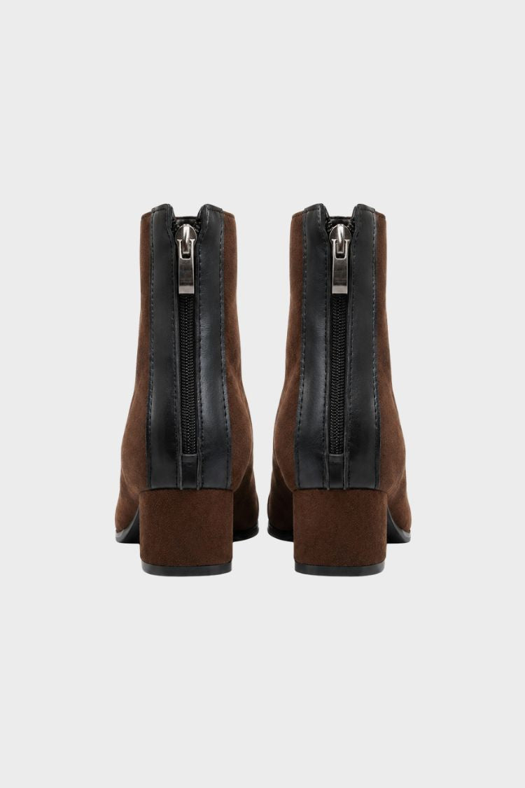 Verdana - Square Toe Block Heel Ankle Boots — view 3 of 4