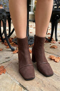 Verdana - Square Toe Block Heel Ankle Boots — view 4 of 4