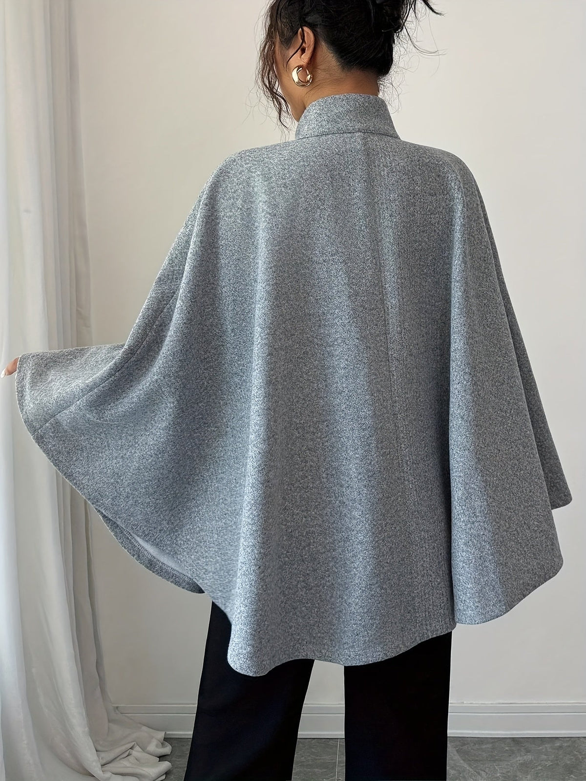 Verdessa - Belted Cape Coat Smart Occasion Outerwear — view 2 of 8