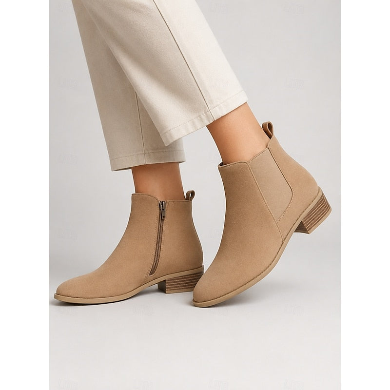 Verenna - Sleek Low Heel Boots For Smart Casual Wear — view 6 of 10