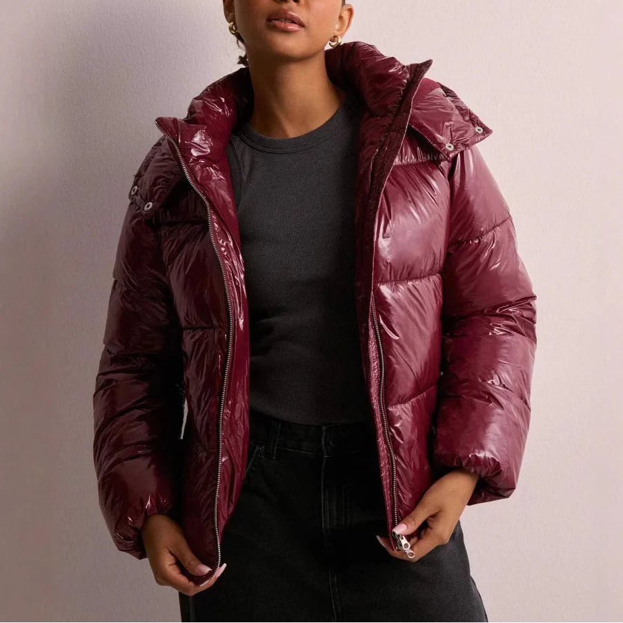 Vestara - Hooded Quilted Puffer Jacket Cold Weather Wear — view 4 of 5