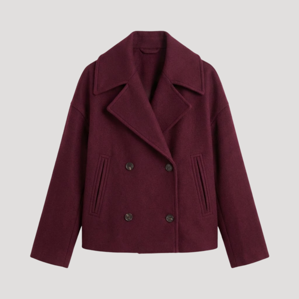 Vestura - Wool Pea Coat For Cooler Weather — view 2 of 6