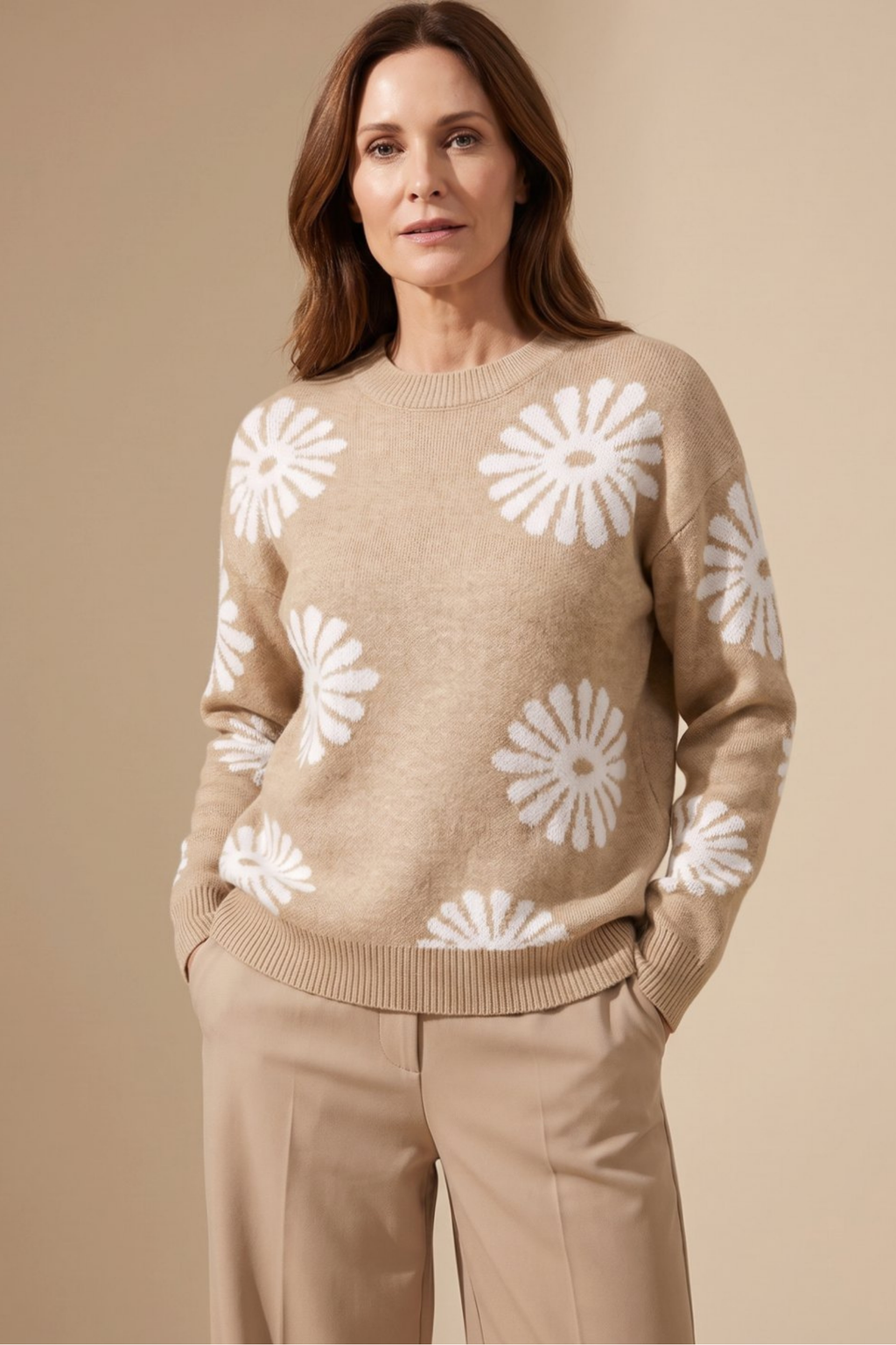 Wildbloom - Floral Patterned Relaxed Knit Jumper — view 4 of 6