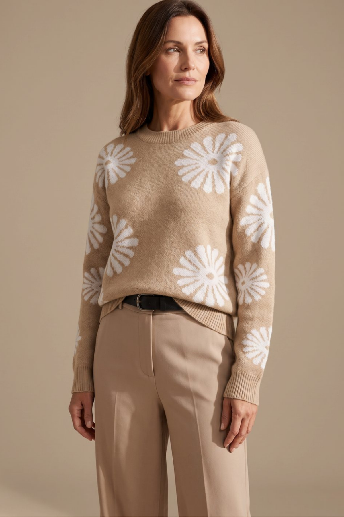 Wildbloom - Floral Patterned Relaxed Knit Jumper — view 5 of 6