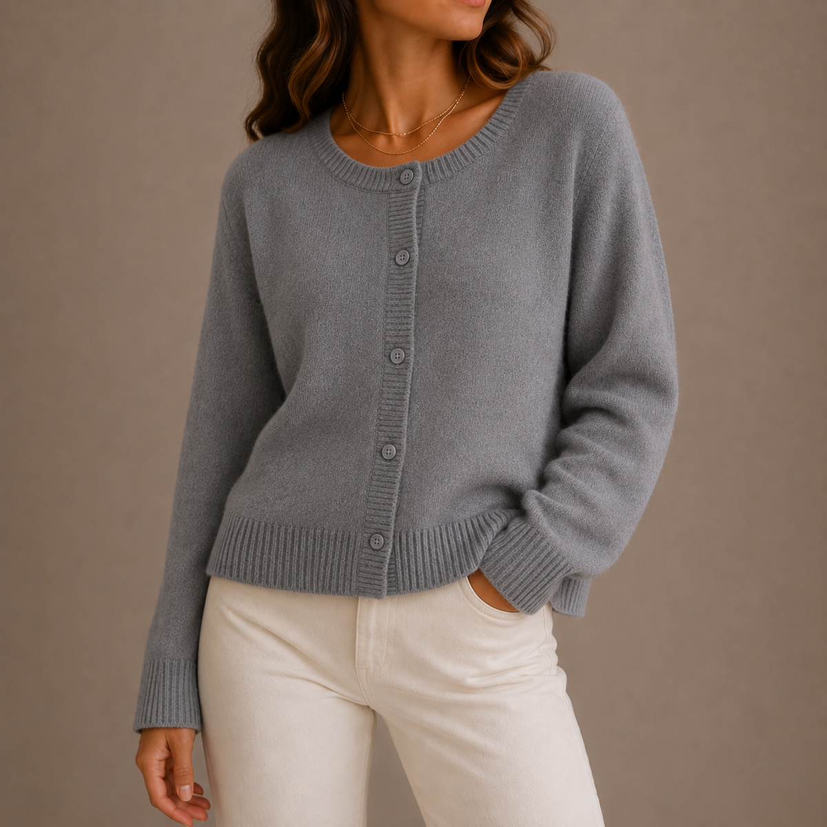 Wintermere - Knit Button-Up Cardigan Everyday Layering