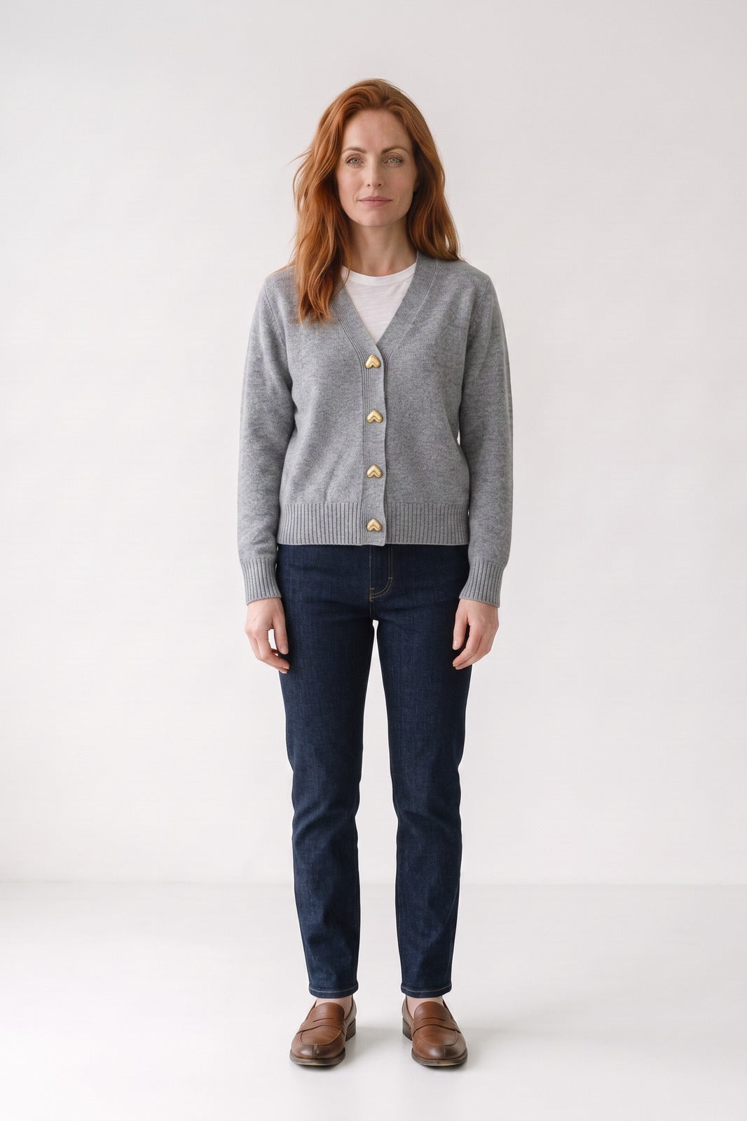Corvette - Cropped V-Neck Cardigan Office And Weekend Layering — view 6 of 10