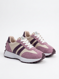 Womens Chunky Sole Trainers Lace-Up Low Top Sporty Sneakers