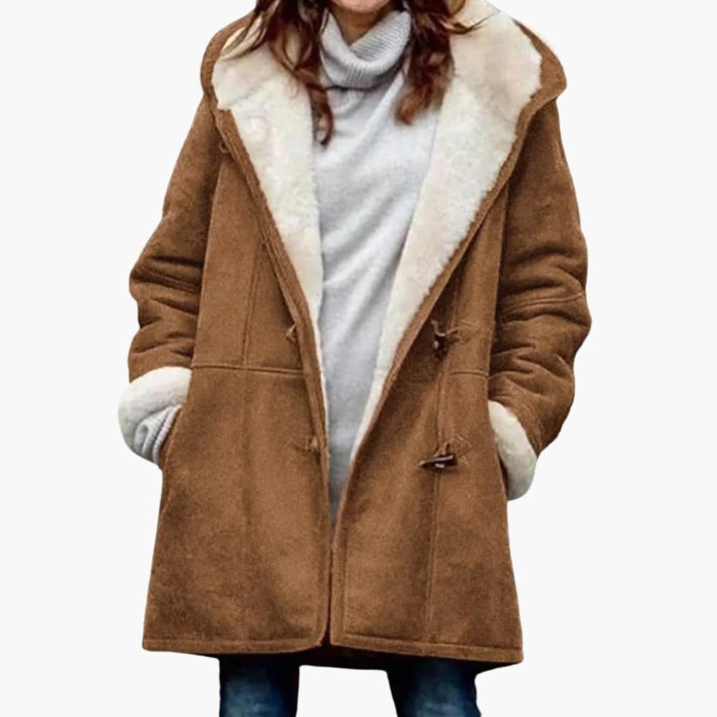 Woolvane - Fleece Lined Wrap Coat For Cold Weather — view 5 of 6