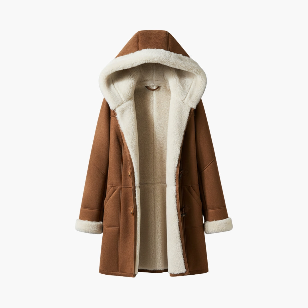 Woolvane - Fleece Lined Wrap Coat For Cold Weather — view 6 of 6